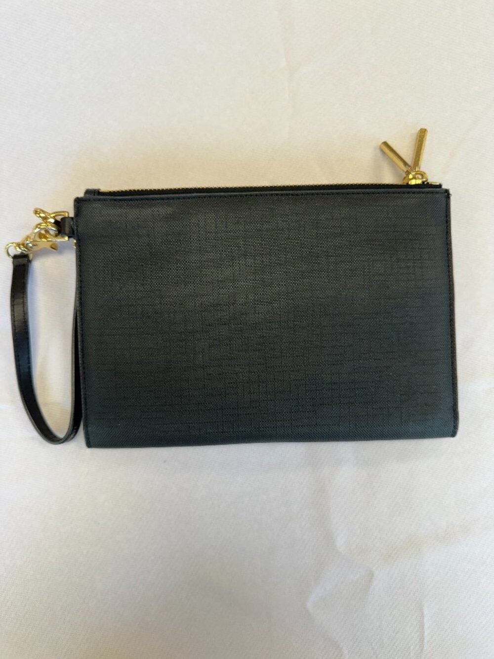 Dagne Dover Essential Clutch Black Gold Hardware
